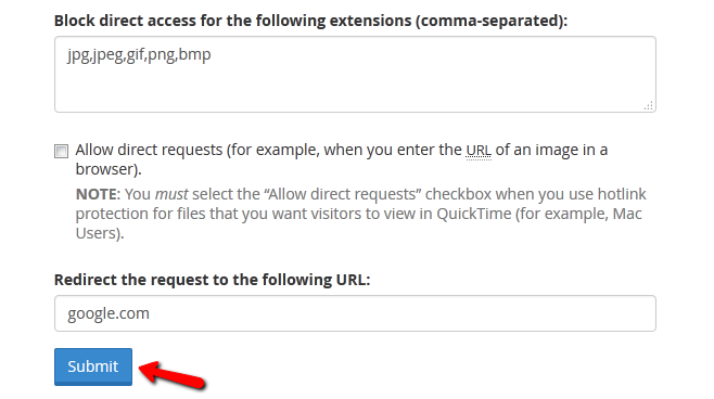 تغییر مسیر پسوندهای مسدود شده
